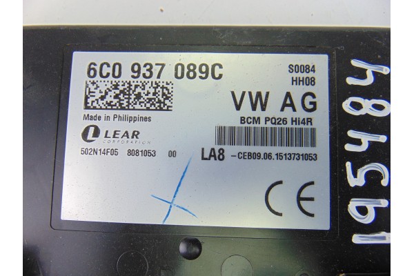 6C0937089C MODULO ELECTRONICO SEAT IBIZA SC (6P5) Style Connect 2016 6C0937089C 195484 SEAT - 2