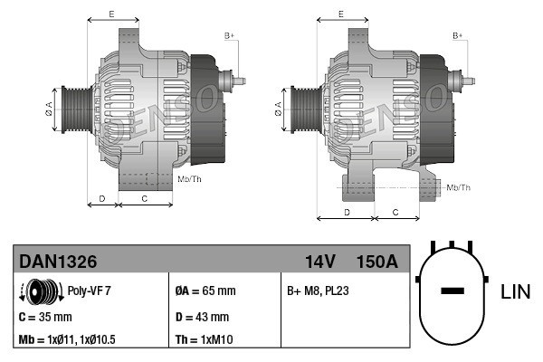 Alternator for HONDA CIVIC IX CIVIC X CR V IV HR V 1 6D 02 13 Catalog number of substitutes 31100RSXG01 31100RZ0G01 CSK04 CSK28 