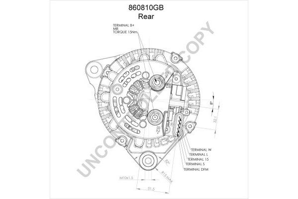 Alternador para IVECO EUROCARGO I-III IRISBUS ACCESS BUS II, PROWAY
