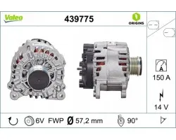 Alternador para AUDI A4 ALLROAD B8, A4 B8, A5, Q5 2.0-3.2 06.07-05.17
