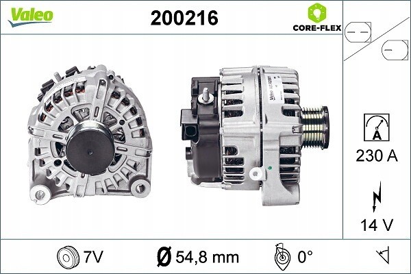 Alternator for BMW 5 F10 5 F11 5 GRAN TURISMO F07 7 F01 F02 Catalog number of the part VIC 490089