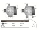Alternator for MERCEDES A W168 A W169 VANEO 414 1 7D 2 1 07 98 06 12 Catalog number of substitutes 0111548202 0121544302 A011154