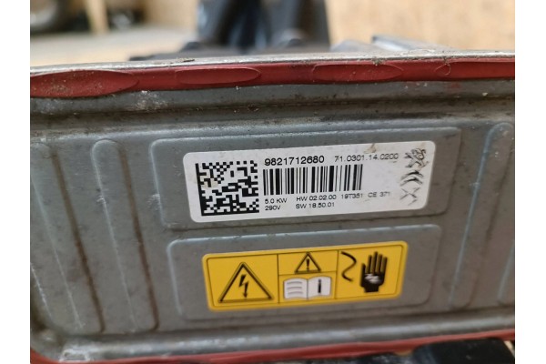 2020 Citroen DS7 Crossback Parking heater Webasto 9821712680 Car type 4x4 SUV