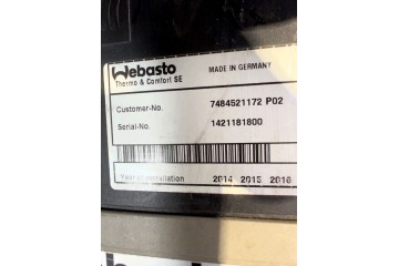 7484521172 VOLVO Air heater Catalog number of the part 7484521172