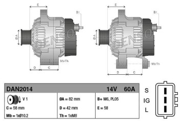 Alternator to TOYOTA Catalog number of substitutes 27060UD020 270603053071 270607870071 270607870171 0210800590 1022115190 10221