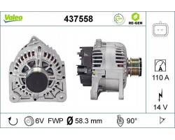 Alternator for DACIA DUSTER DUSTER SUV LOGAN LOGAN EXPRESS LOGAN II