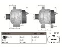 Alternator for SEAT CORDOBA IBIZA III IBIZA IV IBIZA IV SC IBIZA IV ST Catalog number of substitutes 03D 903 025 H 03D903025H 03