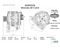 Alternador 0124.655.156 para VOLVO FH, FH II, FH16, FMX D13A380-D16C61