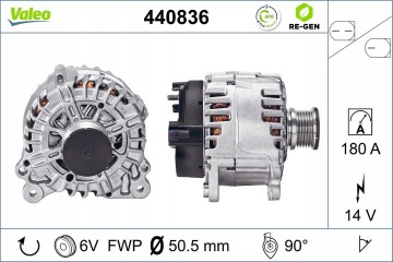 Alternator for MAN TGE AUDI A3 A6 C6 SEAT ALHAMBRA ATECA LEON LEON Catalog number of the part VIC 489503