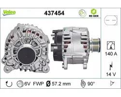 Alternador para AUDI A1, A3, A4 B6, A4 B7, A8 D4, Q3, TT y CHRYSLER SEBRING