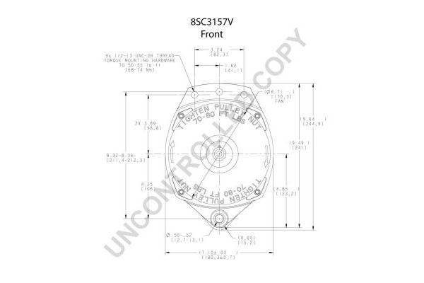 Alternator PE part Catalog number of substitutes 88U67D1 3001117 3629351 4372406 8497489 PB6876 8EL 730 137 001 8SC3005V 8SC3009