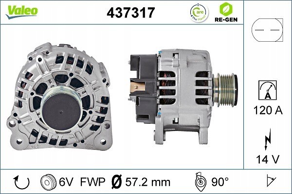 Alternator for AUDI A2 A3 A4 B5 A6 C4 A6 C5 TT FORD GALAXY I SEAT Catalog number of the part VIC 474123