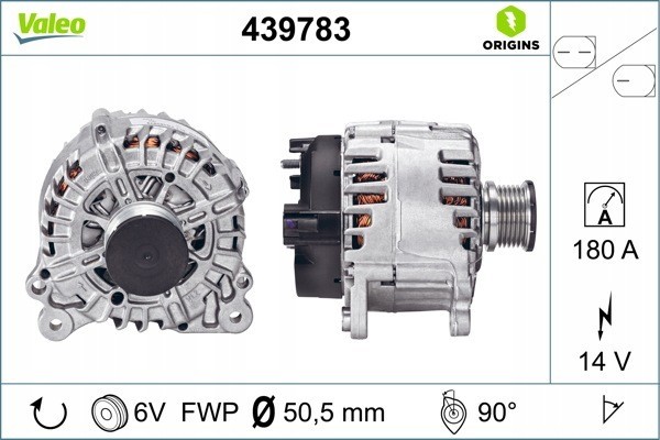 Alternator for MAN TGE AUDI A3 A6 C6 SEAT ALHAMBRA ATECA LEON LEON Catalog number of the part VIC 153744