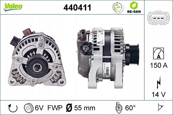 Alternator for VOLVO C30 C70 II S40 II V50 FORD C MAX FIESTA V FOCUS Catalog number of the part VIC 48800