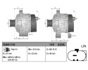 Alternator for LAND ROVER RANGE ROVER III RANGE ROVER IV RANGE ROVER Catalog number of substitutes BH42 10300 AD BH4210300AC LR0