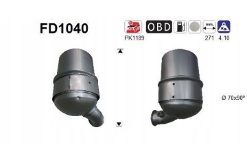 AS PARTICULATE FILTER DPF PEUGEOT 1 6HDI 09 EURO 5 CITROEN Customs tariff code 84212300