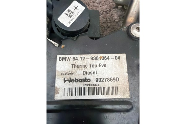 BMW 5 G30 G31 G38 Parking heater Webasto 9361064 9027869D Catalog number of the part 34528989