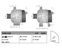 Alternator for ALFA ROMEO GIULIETTA GIULIETTA Van hatchback FIAT TIPO Catalog number of substitutes 51884886 52003616 286796 101