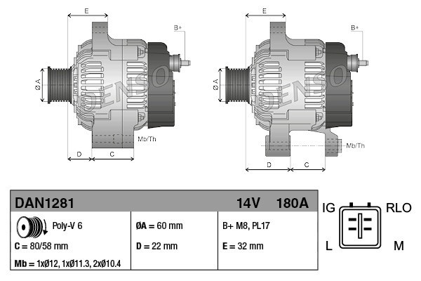 Alternator for LEXUS LS 4 6 04 06 Catalog number of substitutes 27060 38040 27060 38041 27060 38070 2706038040 2706038041 270603