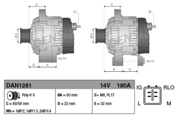 Alternator for LEXUS LS 4 6 04 06 Catalog number of substitutes 27060 38040 27060 38041 27060 38070 2706038040 2706038041 270603