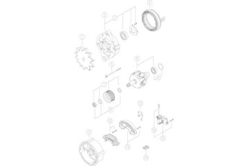 Alternator to MG 279 Catalog number of the part VIC 163179