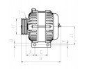 Alternator for FORD B MAX C MAX II ECOSPORT FIESTA FIESTA VI FOCUS Catalog number of substitutes 7G9N10300CA 7G9N10300CC 1469714