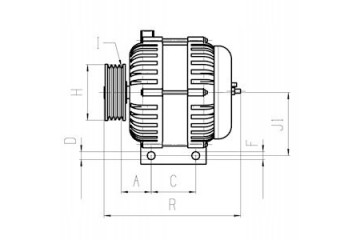 Alternator for FORD B MAX C MAX II ECOSPORT FIESTA FIESTA VI FOCUS Catalog number of substitutes 7G9N10300CA 7G9N10300CC 1469714