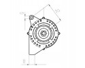 Alternador para FORD B-MAX, C-MAX II, ECOSPORT, FIESTA, FIESTA VI, FOC