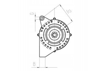 Alternador para FORD B-MAX, C-MAX II, ECOSPORT, FIESTA, FIESTA VI, FOC