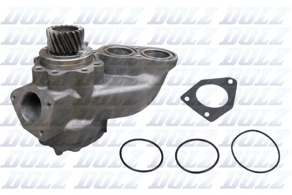Bomba de Refrigerante Dolz V201 para Volvo B12, F10, F12 D12A420-TD122FH usado 3