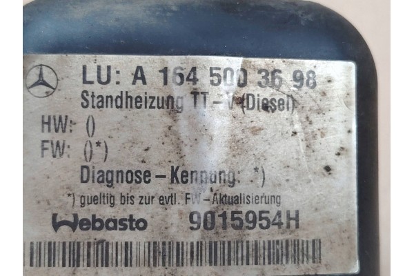 Calefactor Auxiliar Mercedes-Benz ML W164 2011 (Webasto) A1645003698 usado 10