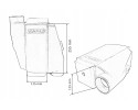 Water Intercooler TurboWorks 255x115x115 3 2x90st flip Catalog number of the part MG IC 507