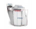 Water Intercooler TurboWorks 255x115x115 3 2x90st flip Product weight with unit packaging 5 24 kg