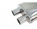Center Silencer 76mm TurboWorks LT 304SS 355mm TW TL 304 Installation side multipurpose