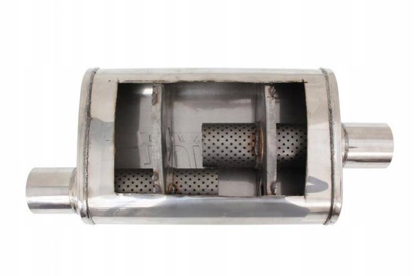 Silenciador de Cámara Central 51 mm (2 Pulgadas) Turboworks 304SS 355 mm usado 5