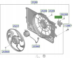 Radiator fan controller module Kia ProCeed 20 25