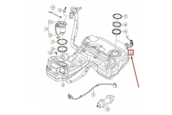Sensor de nivel de combustible original Audi A6 S6 quattro nuevo 8