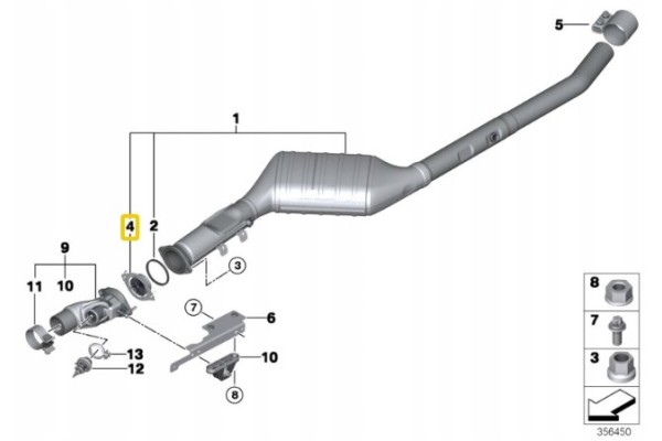 Repair kit soot particulate filter 18 30 8 576 816