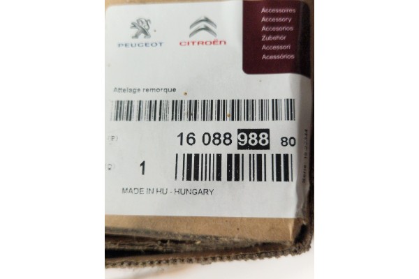 TOW BAR DETACHABLE AUTOMATIC RDSO PEUGEOT PARTNER BERLINGO II 1608898880 Catalog number of the part PSA OE 1608898880