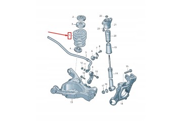 OE VAG 4F0511115BQ SPRING INCL AUDI T A6 05 11 Part manufacturer VAG