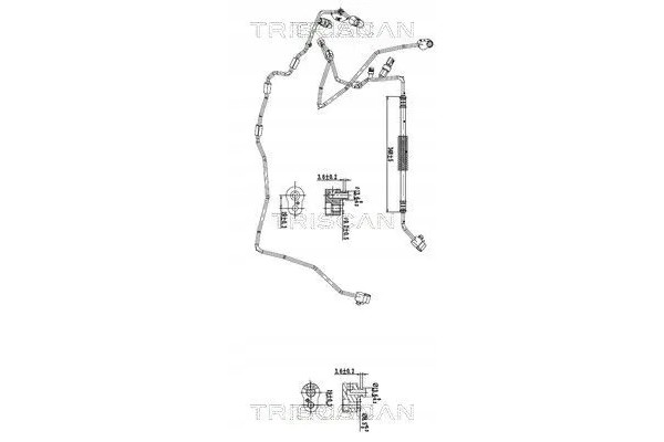 AIR CONDITIONING CABLE 9010 29017 TRISCAN VW Packaging status original