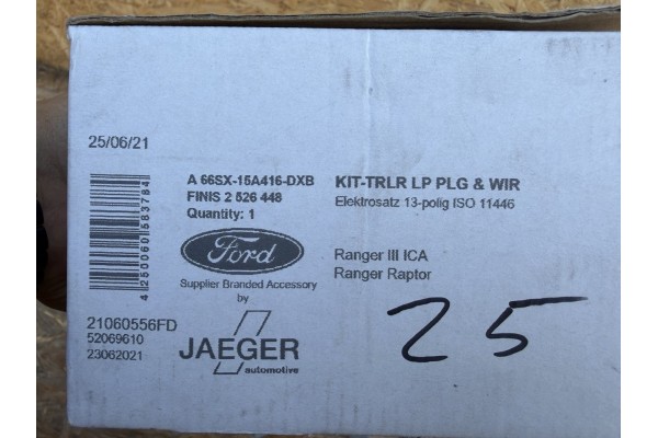 FORD RANGER T6 ELECTRICAL HARNESS TOW HOOK 13 PIN Quality of parts according to GVO O original with manufacturer s logo OE