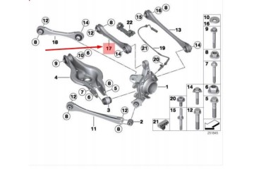 BMW 33 32 6 792 544 SUSPENSION CONTROL ARM Part manufacturer BMW OE