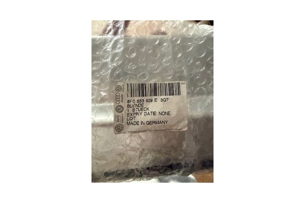 Aluminium aperture 8F0853829E3Q7 Catalog number of the part 8F0853829E3Q7