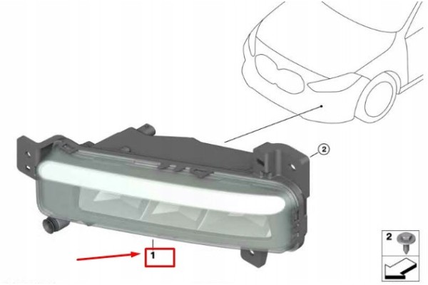 FOGLIGHT BMW 1 F40 LE