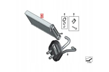 Intercambiador de Calor Radiador BMW 1 F21 64119229486 GENUINO