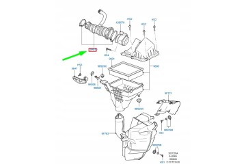 FORD FOCUS MK2 Air filter tube 1336611 3M51 9A673 MG ORIGINAL Part manufacturer Ford OE