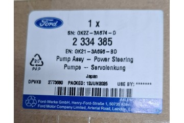 FORD TRANSIT 12 23R Power steering pump OE 2334385 Catalog number of the original 2334385 GK21 3A696 BD GK21 3A696 BB GK21 3A696