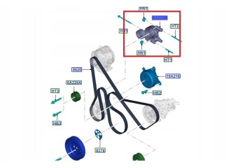 Tensioner 1895944 Ford OE FB3Q 6A228 BA Catalog number of the part 1895944