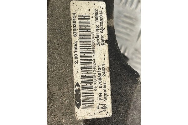 Rear differential Maserati Quattroporte 670030134 Catalog number of the original 67003013